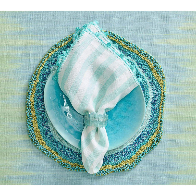 Radiant Napkin Ring, Seafoam