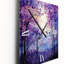 Violet Serenade - Horloge murale forêt surdimensionnée-99630400