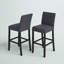 Tabourets de comptoir en tissu avec garniture cloutée Carliana, ensemble de 2-33396315-41667387