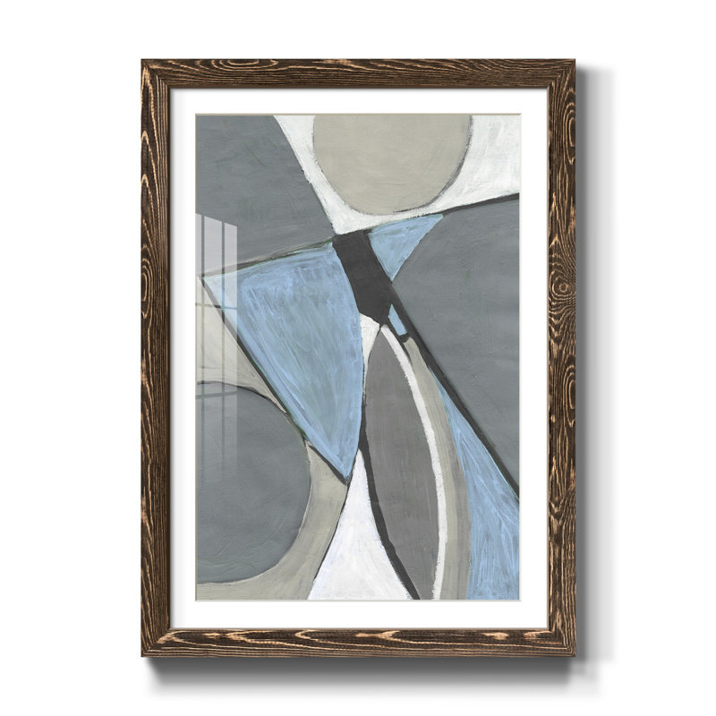 Millenium II - impression, Papier, cadre noyer, H 44 po x l 31 po x P 1 po, Blanc