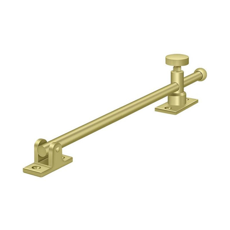 3A1D06A96450437CB329F9356959A4A3 Ajusteur de cadre à battant de 12 po; finition laiton brillant, Laiton poli