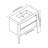 Makenna 36'' Single Bathroom Vanity with Resin Top-520644245