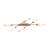 Crest 6 LT Winter Brass Linear Pendant Kalco