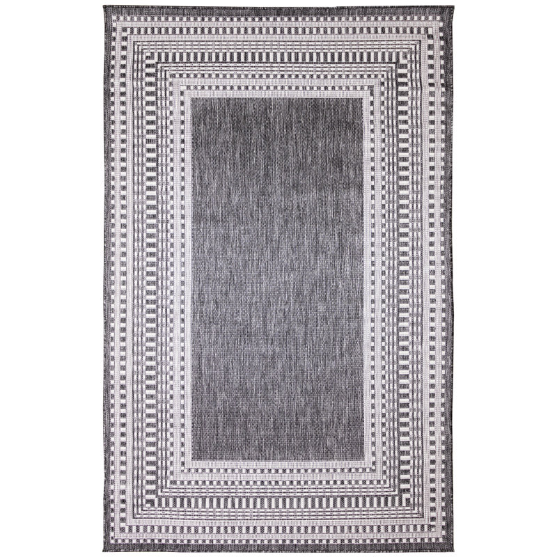 Trei Striped Indoor / Outdoor Rug, Rectangle 3'3" x 4'11"