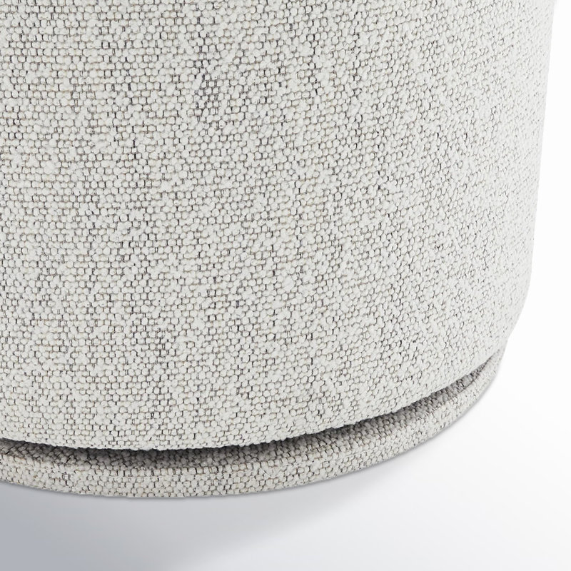 Chaise d'appoint pivotante Sharlene, Merino gris clair performance