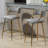 Two Pieces Bar Stools With Chromed Base And Footrest-763910814
