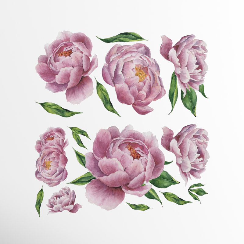Adhésif décoratif pivoine Avendano