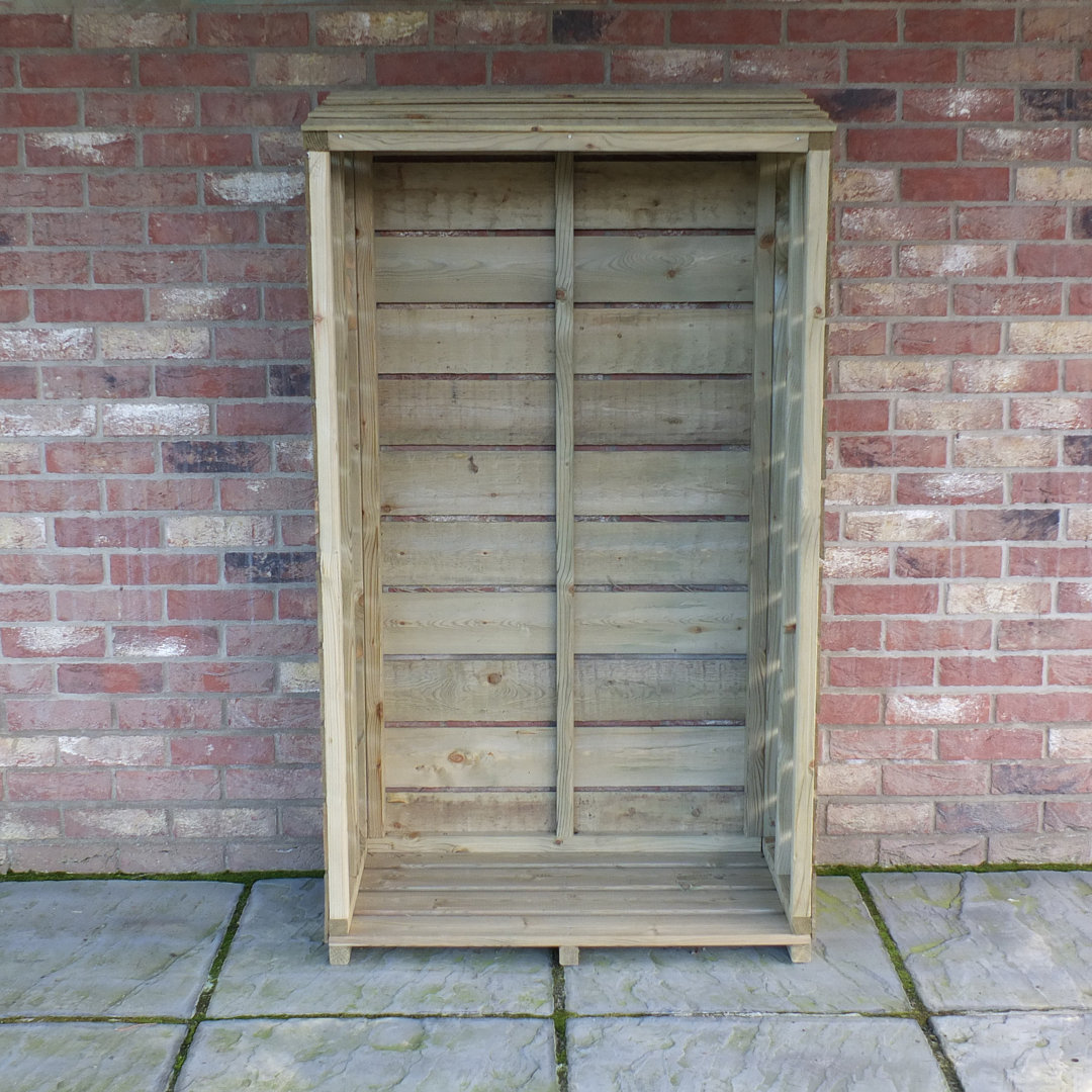 86.8cm W x 44cm D Solid Wood Log Store