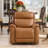 37.4" W Faux Leather Manual Recliner