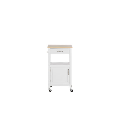 Marlborough Solid Wood Top Kitchen Cart