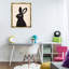  «Black Bunny on Floater Floater», art mural sur toile par Jessica Beck-605937049-605937052
