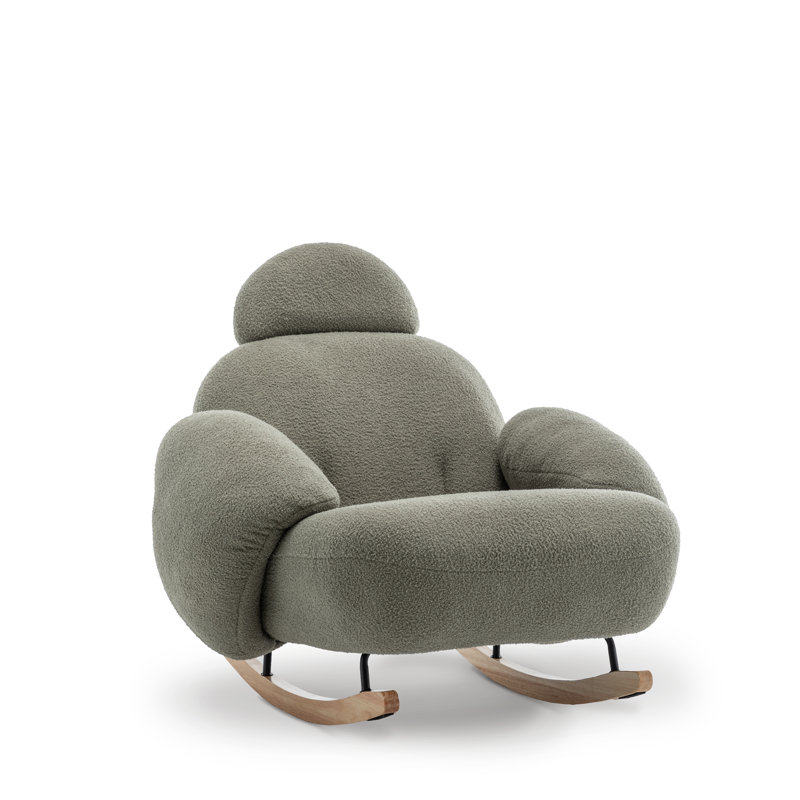 Juliette Deshanay Rocking Chair, Sage Green Teddy