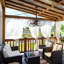 20-Inch Outdoor Plug-In Hanging Caged Ceiling Fan with LED Light, Remote and App Control, Black-76818318-76818317