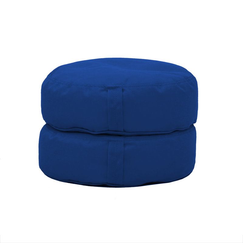 Coussin à billes rond 16 po Element, Bleu éclatant