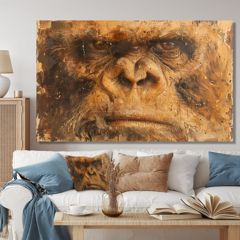 Décoration murale noire et brune antique Bigfoot II - Bigfoot, Toile tendue, H 40 po x l 60 po x P 1,5 po
