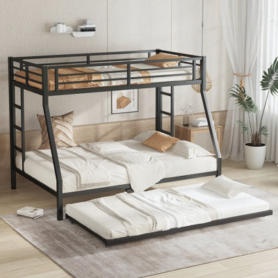 Metal Bed with Trundle