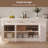 71" Kitchen Island with Storage Large Sintered Stone Kitchen Cabinet with Drawers,Modern Stationary Kitchen Prep Table Coffee Bar Cabinet for Dining Room-2070866741-2070866742