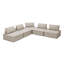 Canapé modulaire en chenille en L Caylynn