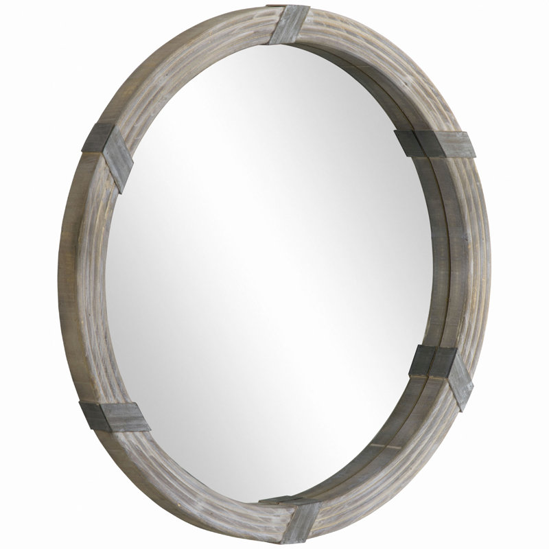 Miroir mural en bois 30,75 po