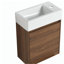 Petit meuble-lavabo flottant de 18 pouces avec lavabo simple, convenant à une petite salle de bain