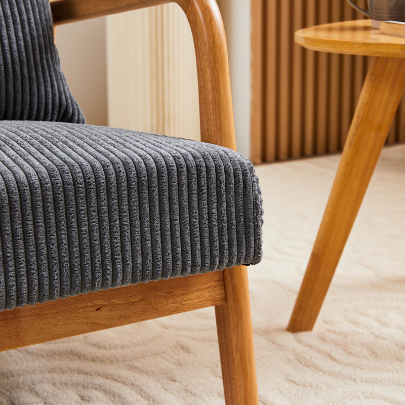 Fauteuil inclinable avec support lombaire Kimara, Gris foncé, Brun