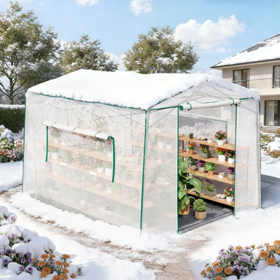 Joyside 8.5' W x 11' D Hobby Greenhouse