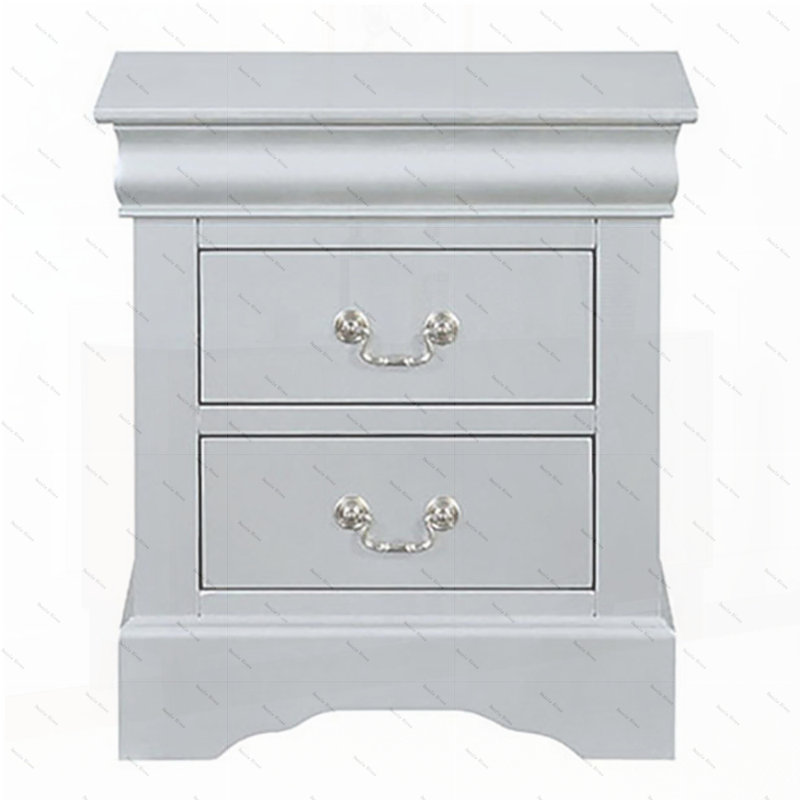 Table de chevet 2 tiroirs Platinum