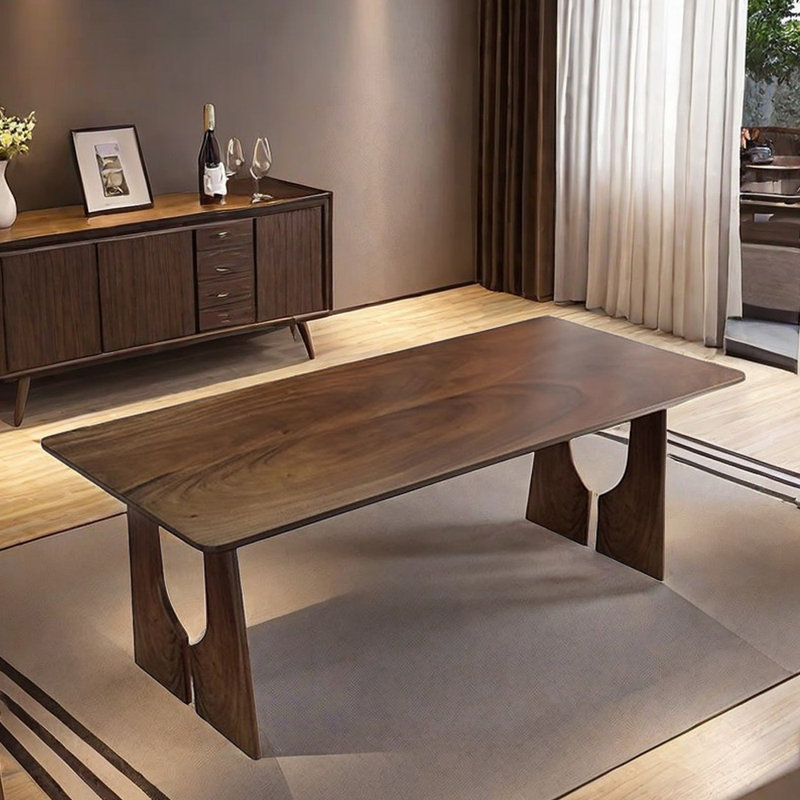 Walnut Solid Wood Dining Table, 31.49" W x 78.74" L