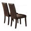 Ensemble de salle à manger 7 pièces et 6 chaises d'appoint rembourrées en faux marbre