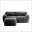 Upholstered 80.4 " L-Shaped Sectional with Ottoman