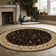 Tapis noir Weisgerber