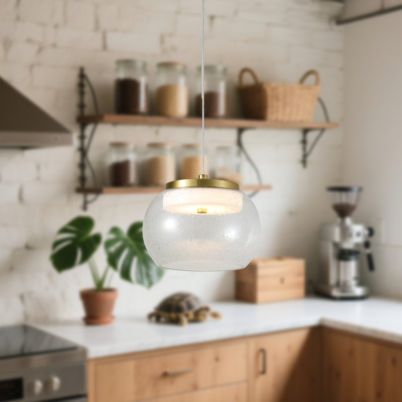 1 - Light Gold LED Single Pendant