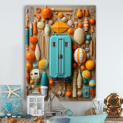 " Beach Toys Collage II "
