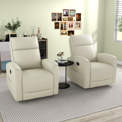 Fauteuil inclinable et pivotant 30,7 po en similicuir
