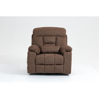 Fauteuil relevable électrique Old Age, canapé électrique plat en mousse haute densité, avec fonctions de chauffage et de massage, inclinable à 180 degrés, 2 porte-gobelets, 2 télécommandes, 4 moteurs OKIN