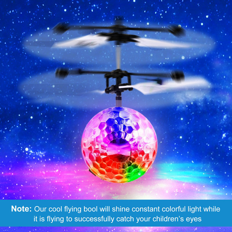 RC Balls volants Électrique Infrarouge à induction Drone Ballon d'hélicoptère Lumière DEL Enfants Jouet volant