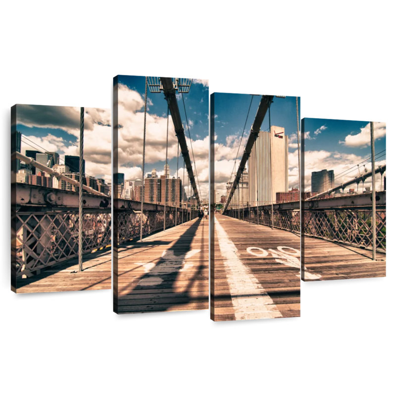 Lilie On The Brooklyn Bridge, 42" H x 68" W