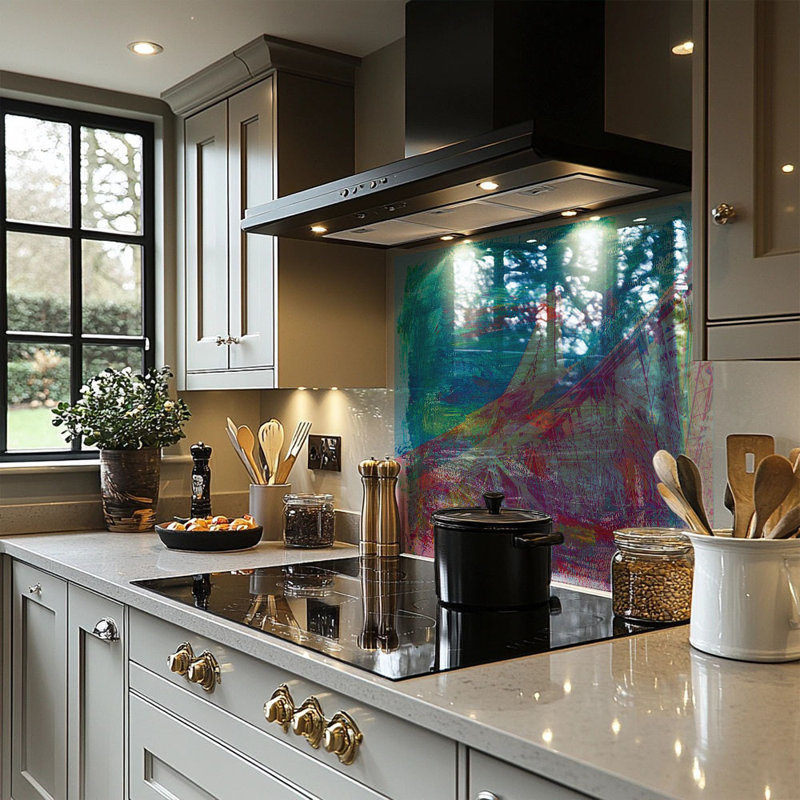 60cm W Glass Peel and Stick, 50cm L x 60cm W