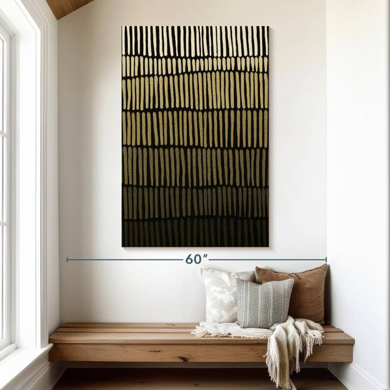 Avery Gradient Ethnic Lines, 51" H x 34" W