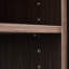 Armoire de rangement rotative à 90 degrés de 2 armoires de rangement multifonctionnelles de 32,5 po à 58,8 po de largeur, pour couloir, salon noir et noyer avec tiroir, buffet rotatif, bureau extensible, salle à manger