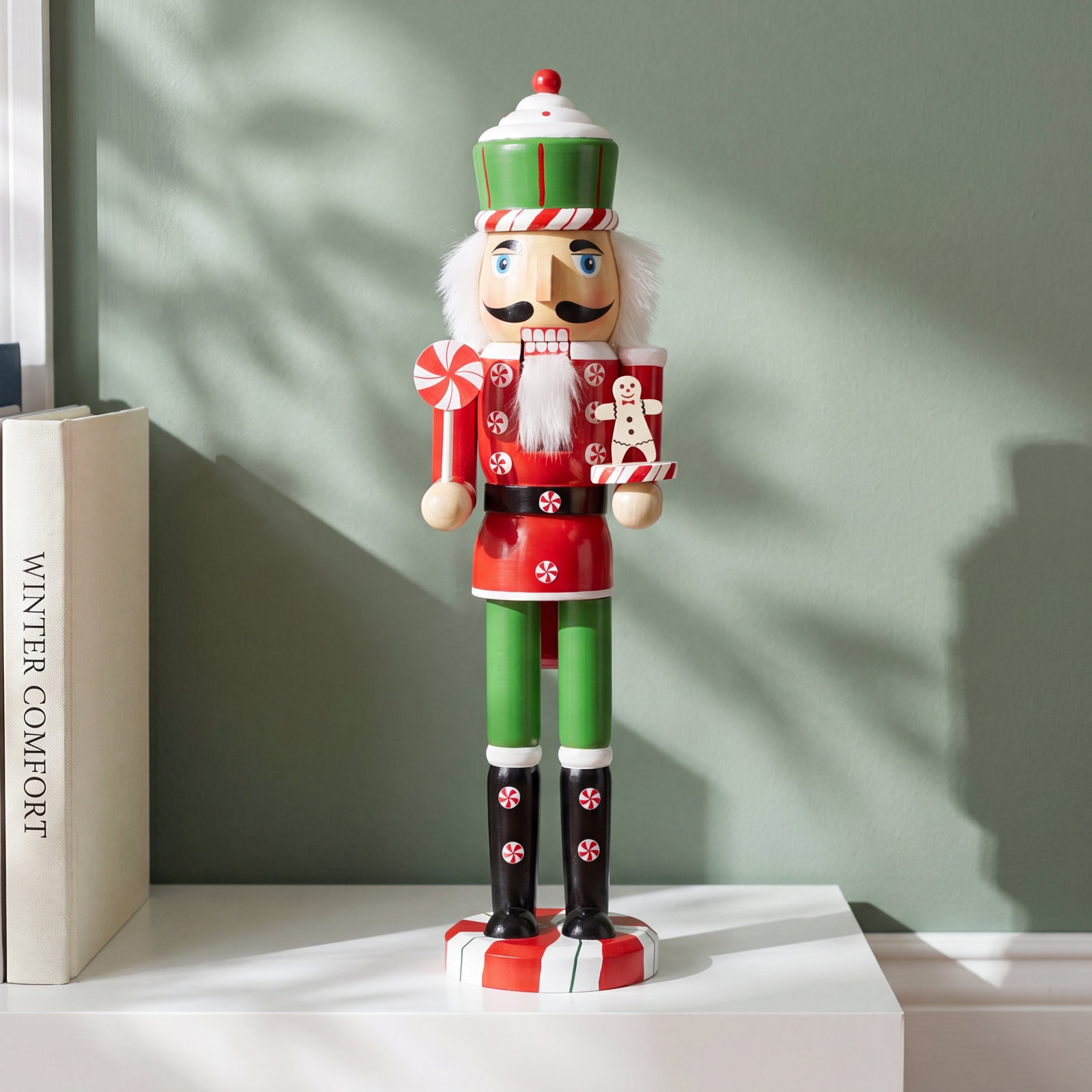Peppermint Candy Nutcracker Figurine