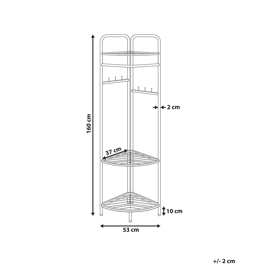Steel Freestanding 6 - Hook Coat Rack