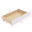 Lit de jour simple rembourré avec tiroirs en beige - Rembourrage en mousse de lit moderne et fonction de rangement pour le salon Siège confortable Chambre à coucher avec cadre renforcé