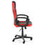 Inbox Zero Raposo Adjustable Faux Leather Swiveling PC & Racing Game Chair in Red