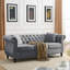 Canapé combiné 3 places + 2 places Velours gris (W834S00069 + W834S00113)-878722624