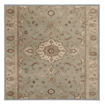 Machine Washable Tabriz Gray Area Rug