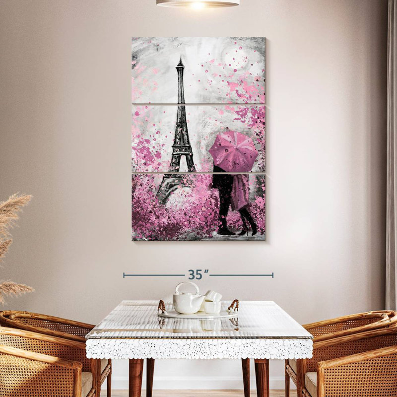 Nicci Paris Pink Bloom Pop, 57" H x 36" W