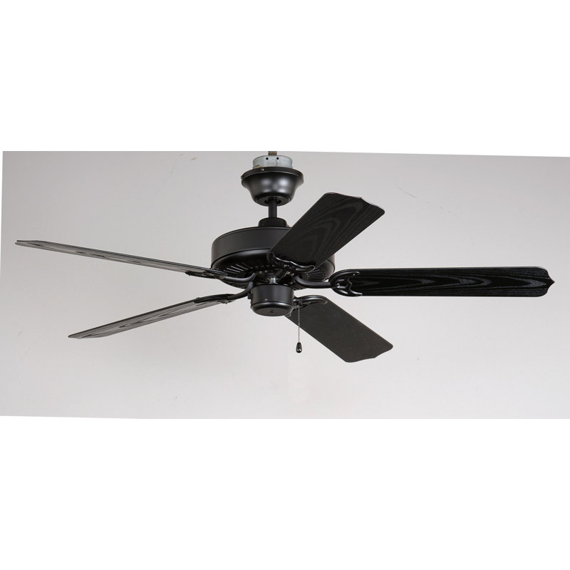 Cardorius 52'' Ceiling Fan, Matte Black with Matte Black Blades