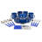 Stansport Deluxe 24-Piece Enamel Tableware Set