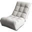 Balcony Chair - 4-Segment Adjustable Gray Metal Reclining For Living Room, Space Efficient Back